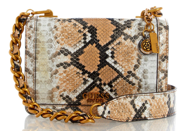Guess Abey Python Crossbody Flap - A&M Clothing & Shoes