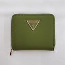 Guess Eco Gemma Slg Small Zip Wallet - Olive