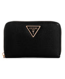 Guess Laurel Medium Zip Around Wallet - Black