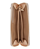 Guess Suzy Large Zip Around Wallet - Cognac