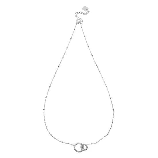 Hackney Nine Delaney Pavé Zirconia Silver Necklace - A&M Clothing & Shoes - Westlock