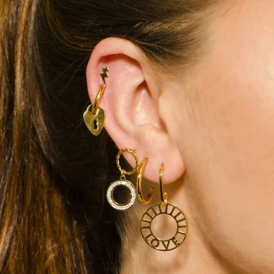 Hackney Nine Flora Hoop Earrings - A&M Clothing & Shoes - Westlock