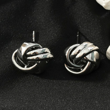Hackney Nine Jatani Silver Studs -