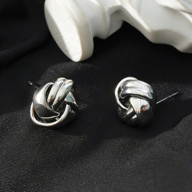 Hackney Nine Jatani Silver Studs -