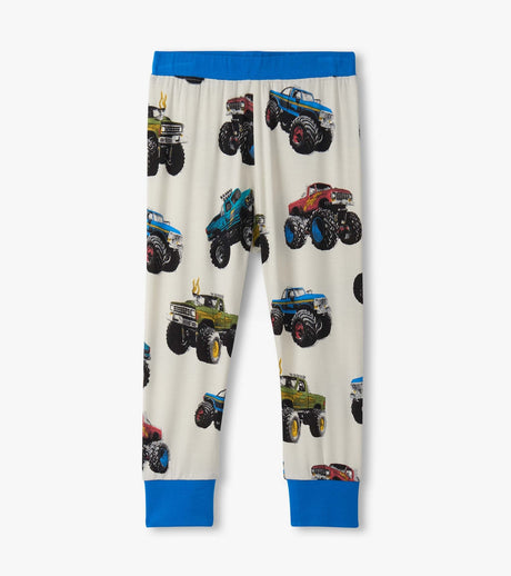 Hatley Kids/Youth Boys Truck Bamboo PJ Set - Mega Monster Truck