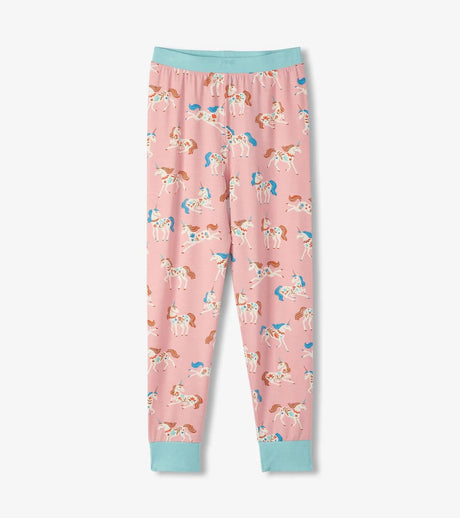 Hatley Kids/Youth Girls Bamboo PJ Set - Light Pink