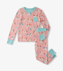 Hatley Kids/Youth Girls Bamboo PJ Set - Light Pink