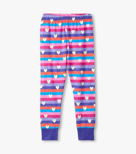 Hatley Kids/Youth Girls Cotton PJ Set - Pink/Purple
