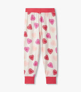 Hatley Kids/Youth Girls Cut Out Hearts Bamboo PJ Set - A&M Clothing & Shoes