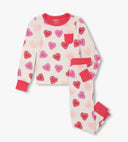 Hatley Kids/Youth Girls Cut Out Hearts Bamboo PJ Set - Cami Lace