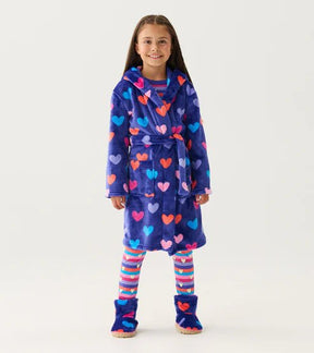 Hatley Kids/Youth Girls Fleece Robe - Royal Blue