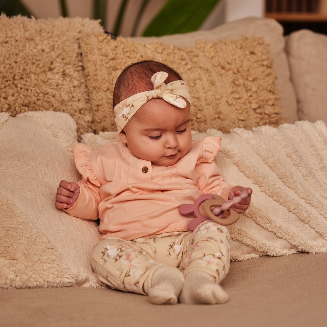 Dirkje Baby Girls Long Sleeve Top and Pants 3 Piece Set
