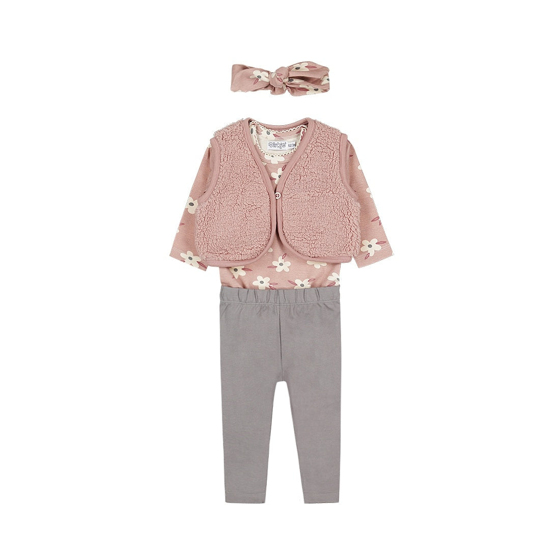 Dirkje Baby Girls Vest Jumper and Leggings 3 Piece Set