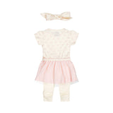 Dirkje Baby Girls 3-Piece Dress & Leggings Set