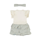 Dirkje Baby Girls Ruffle Dress & Headband Set