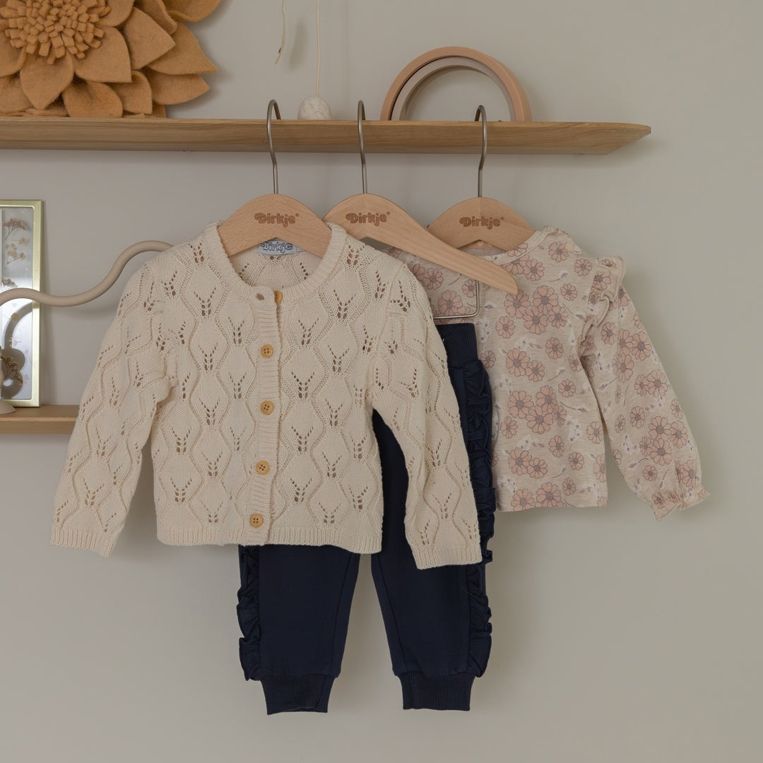 Dirkje Baby Girls Button-Up Cardigan