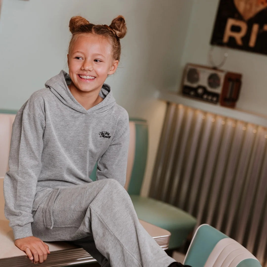 No Way Monday Youth Girls Wide Leg Drawstring Joggers
