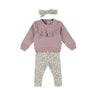 Dirkje Baby Girls Sweater & Leggings 3-Piece Set