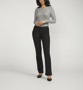 Jag Women's Alayne Mid Rise Dress Pant - Black