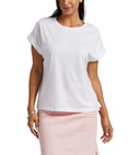 Jag Women's Drapey Luxe T-Shirt - White