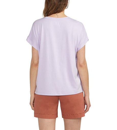 Jag Women's Drapey Luxe T-Shirt - Lavender