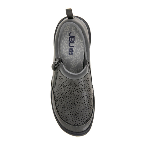 JBU Women's Avery Vegan Leather Zip Shoes - Grey