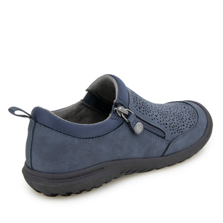 JBU Women's Avery Vegan Leather Zip Shoes - Grey