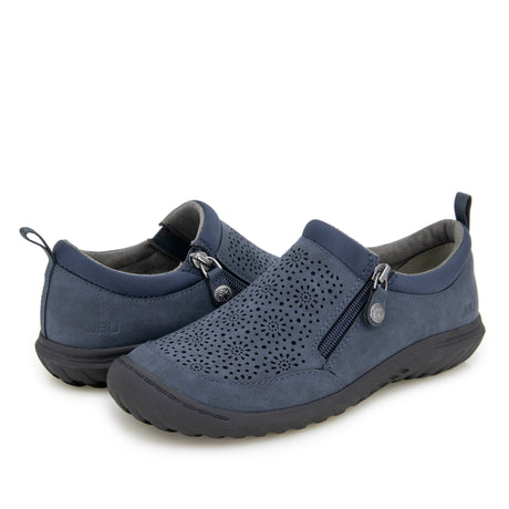 JBU Women's Avery Vegan Leather Zip Shoes - Grey