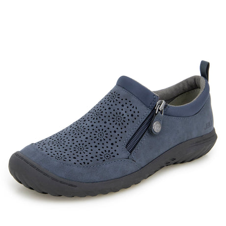 JBU Women's Avery Vegan Leather Zip Shoes - Grey