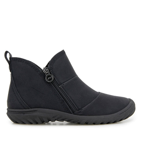 JBU Women's Piper Zip Vegan Nubuck Boots - Black