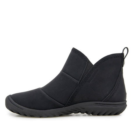 JBU Women's Piper Zip Vegan Nubuck Boots - Black
