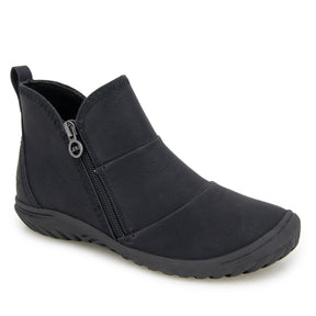 JBU Women's Piper Zip Vegan Nubuck Boots - Black