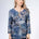 Julia Divina Women's 3/4 Sleeve Top - Blue