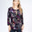 Julia Divina Women's 3/4 Sleeve Top - Prune