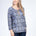 Julia Divina Women's 3/4 Sleeve Top - Light Blue