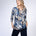 Julia Divina Women's 3/4 Sleeve Top Plus - Navy Multi
