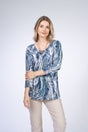 Julia Divina Women's Petite 3/4 Sleeve Top - A&M Clothing and Shoes