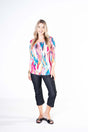 Julia Divina Women's Petite 3/4 Sleeve Top - A&M Clothing & Shoes