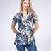 Julia Divina Women's Short Sleeve Top - A&M Clothing and Shoes