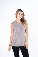 Julia Divina Women's Tank - Taupe