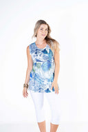 Julia Divina Women's Tank Top - Blue/Green