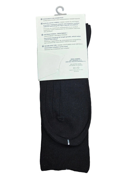 Key Wellness Men's Non-elastic Socks - Black