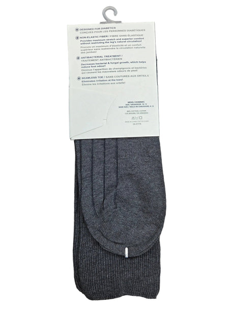 Key Wellness Men's Non-elastic Socks - Charcoal