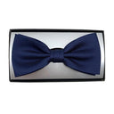 Knotz Men's Poly/Silk Bow Tie - Navy