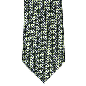 Knotz Men's Poly/Silk Tie - Green/Blue