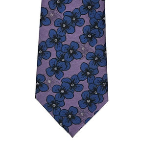 Knotz Men's Silk Tie - Mauve/Navy