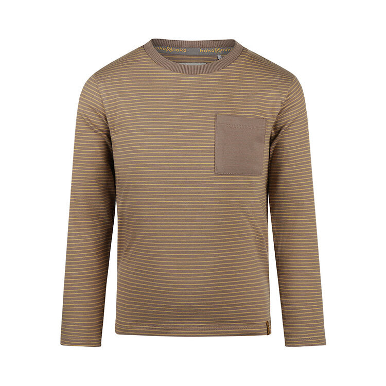 Koko Noko Kids Boys Long Sleeve Pocket T-Shirt