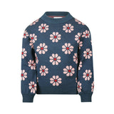 Koko Noko Kids Girls Flower Long Sleeve Sweater