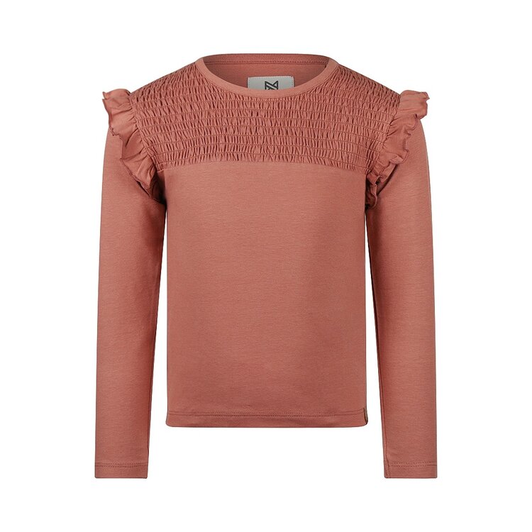 Koko Noko Kids Girls Long Sleeve Ruffle T-Shirt
