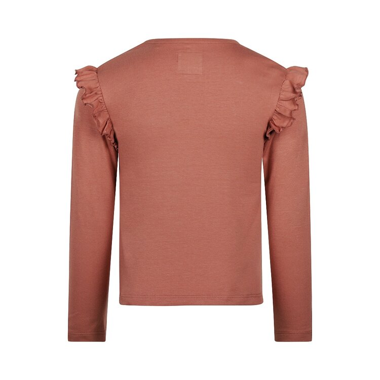 Koko Noko Kids Girls Long Sleeve Ruffle T-Shirt